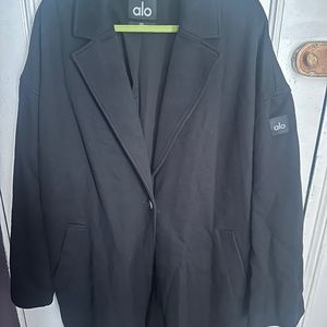 Alo Black Long coat XXL